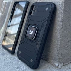 MG Ring Armor maska za Samsung Galaxy S22 Ultra, srebro