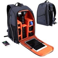 Puluz Camera Bag ruksak za fotoaparat i dodaci, siva