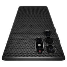 Spigen Liquid Air silikonska maska za Samsung Galaxy S22 Ultra, crno