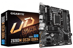 Gigabyte Z690M DS3H matična ploča, DDR4, SATA3, USB3.2Gen2, DP, 2.5GbE, LGA1700 mATX (Z690M DS3H DDR4)