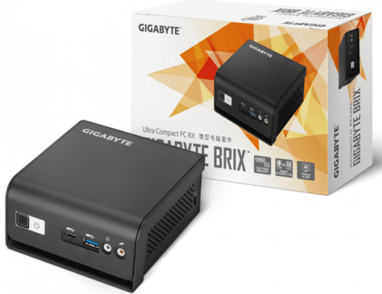 Gigabyte Brix PC Nuc mini računalo, Celeron N4500, 6,35 cm HDD/SSD, WiFi, Bluetooth (GB-BMCE-4500C)