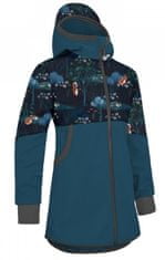 Unuo softshell kaput za djevojčice s flisom Street - Čarobna lisica, tamno plavi, 110/116