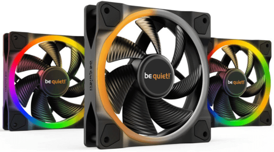 Be quiet! Light Wings ventilator, RGB, 120mm, 4-pinski PWM, 3 komada (BL076)