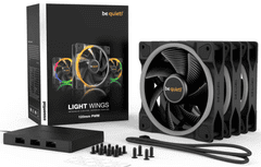 Be quiet! Light Wings ventilator, RGB, 120mm, 4-pinski PWM, 3 komada (BL076)