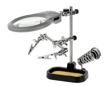 Kemot Elektronički hemit s povećalom, svjetlošću, lemljenim nosačem