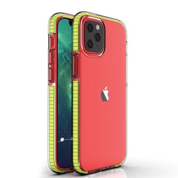 Spring Spring Case Prozirna TPU Futrola s Šarenim Okvirom za iPhone 13 mini - Žuta