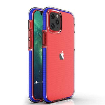 Spring Spring Case Prozirna TPU Futrola s Šarenim Okvirom za iPhone 13 mini - Tamno Plava