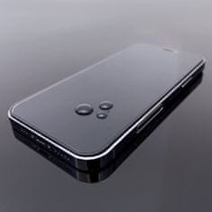 WOZINSKY SET 2x Kaljeno staklo za cijeli zaslon s okvirom za iPhone 15 Pro Max crno