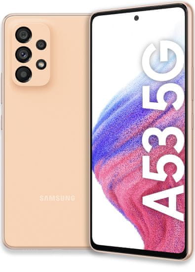 Samsung Galaxy A53 5G mobilni telefon, 6GB/128GB, narančasta