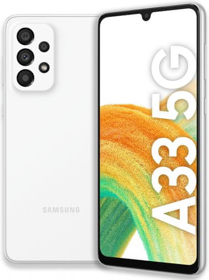 Samsung Galaxy A33 5G pametni telefon, 6 GB/128 GB, bijeli