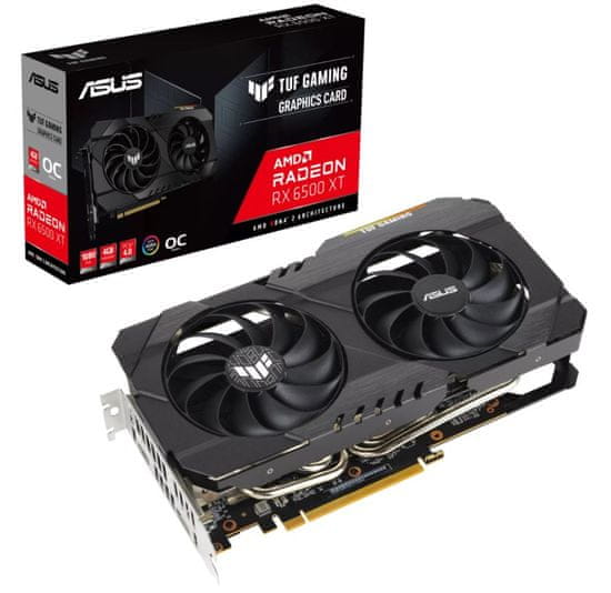 ASUS TUF Gaming Radeon RX 6500 XT OC Edition grafička kartica, 4 GB GDDR6 (90YV0HA0-M0NA00)