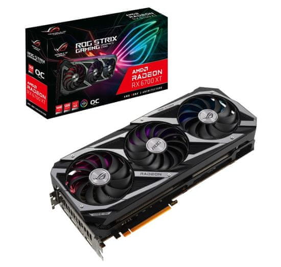 ASUS ROG Strix Radeon RX 6700 XT OC Edition grafička kartica, 12 GB GDDR6 (90YV0G81-M0NA00)