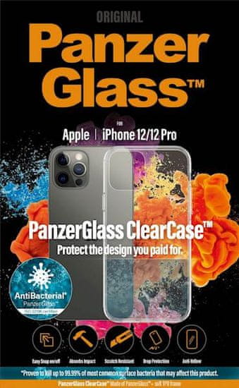 PanzerGlass ClearCase AntiBacterial futrola za iPhone 12/12 Pro, prozirna (0249)