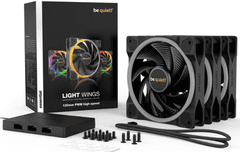 Be quiet! Light Wings ventilator, RGB, 120mm, 4-pinski, 3 komada (BL077)