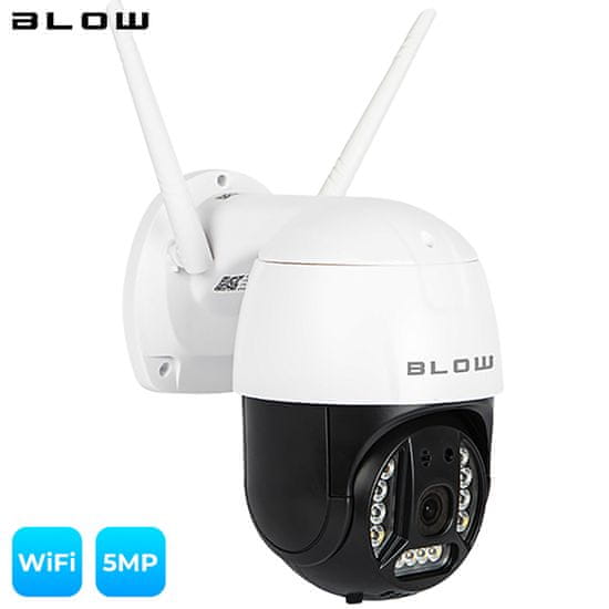 Blow H-325 IP Kamera, WiFi, 1080p, 5MP, PTZ, rotiranje, noćno snimanje, senzor pokreta, primjena