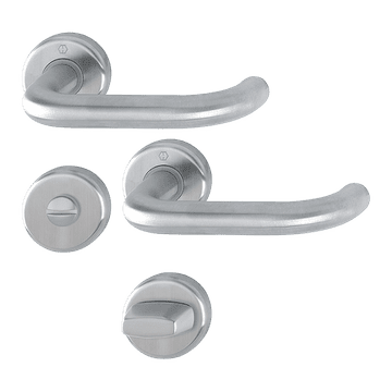 Hoppe čelična kvaka Baden rozeta E1388Z/17KV/17KVS, F69, WC