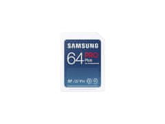 Samsung SDXC memorijska kartica, 64 GB PRO Plus, U3, V30, UHS-I