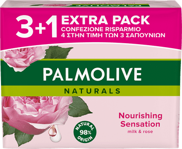   Toaletni sapun Palmolive Milk&Rose, 90g, 3 + 1
