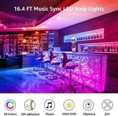 Lepro 5m Set LED traka RGB IP20 - glazbena