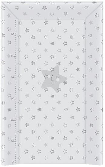 Ceba Baby Podloga za previjanje, mekana, 80 cm, trokutasta - Stars siva
