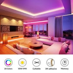 Lepro 15m Set LED traka RGB IP20 -2 × 7,5m 5050SMD