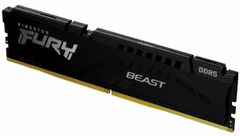 Kingston Fury Beast memorija RAM, 16GB, DDR5-6000, DIMM, PC5-48000, CL40, 1.1V (KF560C40BB-16)