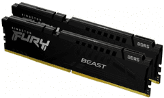 Kingston Fury Beast memorija RAM, 32GB Kit (2x16GB), DDR5-5600, DIMM, PC5-44800, CL40, 1.25V (KF556C40BBK2-32)