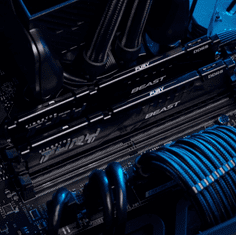 Kingston Fury Beast memorija RAM, 32GB Kit (2x16GB), DDR5-5600, DIMM, PC5-44800, CL40, 1.25V (KF556C40BBK2-32)