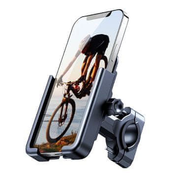 WOZINSKY Metalni držač za telefon za bicikle i skutere, crni
