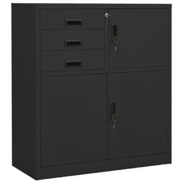 Vidaxl Uredski ormar antracit 90x40x102 cm čelik
