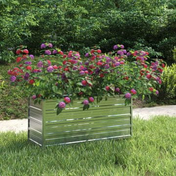 Vidaxl Žardinjera za povišene gredice 100x40x45 cm pocinčani čelik
