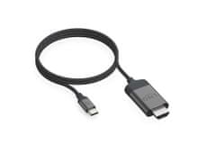 Linq USB-C na HDMI kabel, 4K@60Hz, 2m, pleteni, sivi