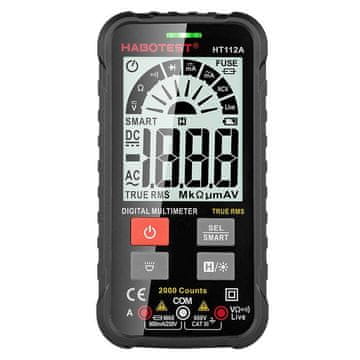 Habotest Univerzalni LCD digitalni multimetar HT112A True RMS + LED lampa