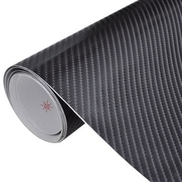 Vidaxl 4D autofolije, 2 kom, crne, 100 x 150 cm