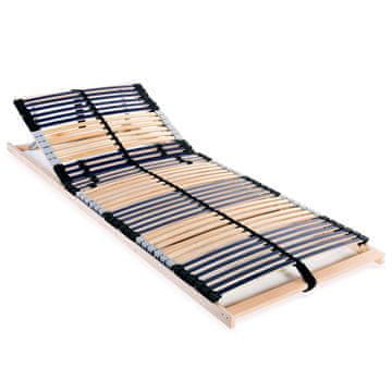 Vidaxl Okvir kreveta s 42 letvice, 7 zona, 90 x 200 cm