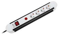Kemot Razdjelnik 220V 1/4 1,5m+PREKIDAČ; H05VV-F 3G1.5mm2, zaštita od prenapona