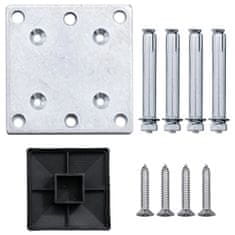 Vidaxl Panel za ogradu WPC 95 x (105 - 180) cm smeđi