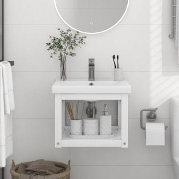 Vidaxl Okvir za zidni umivaonik bijeli 40x38x31 cm