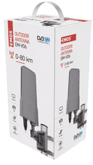 EMOS EM-VO6 vanjska antena, 0–80 km, DVB-T2, DAB, filter LTE/4G (2702011000)