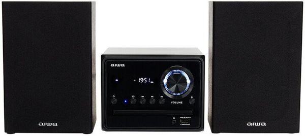 elegantan mikro sustav aiwa msbtu300 aux i ulaz Bluetooth izlaz za slušalice hiperbas fm tuner CD pogon bezvremenski dizajn USB priključak