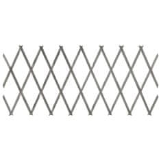 Vidaxl Rešetkaste ograde 5 kom sive od masivne jelovine 180 x 30 cm