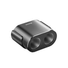 BASEUS Dual auto punjač 2x USB 3.1A 17W + 2x utičnica za upaljač 80W, crno