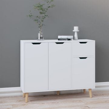 Vidaxl Ormarić, bijeli, 90x30x72 cm, materijal na bazi drva