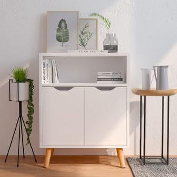 Vidaxl Ormarić, bijeli, 60x30x72 cm, materijal na bazi drva