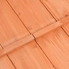 Vidaxl Pješčanik od jelovine 95 x 90 x 15 cm