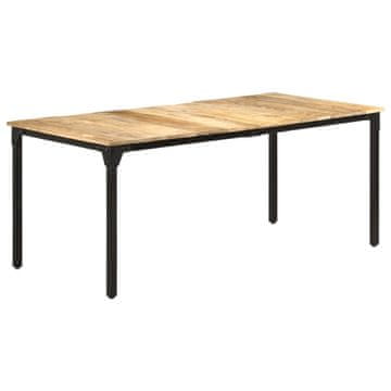 Vidaxl Blagovaonski stol 180 x 90 x 76 cm neobrađeno drvo manga