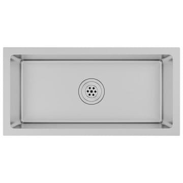 Vidaxl Ručno rađeni kuhinjski sudoper od nehrđajućeg čelika