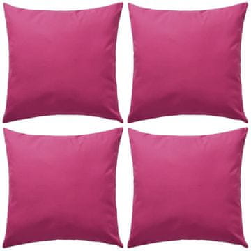 Vidaxl Vrtni jastuci 4 kom 45 x 45 cm ružičasti