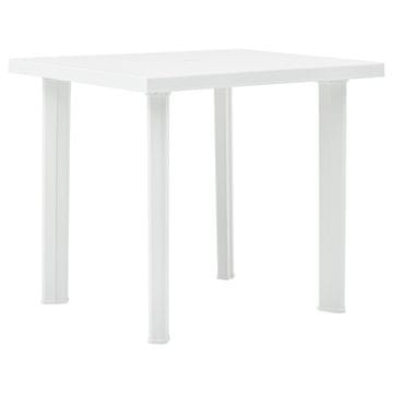 Vidaxl Vrtni stol Bijeli 80 x 75 x 72 cm Plastični