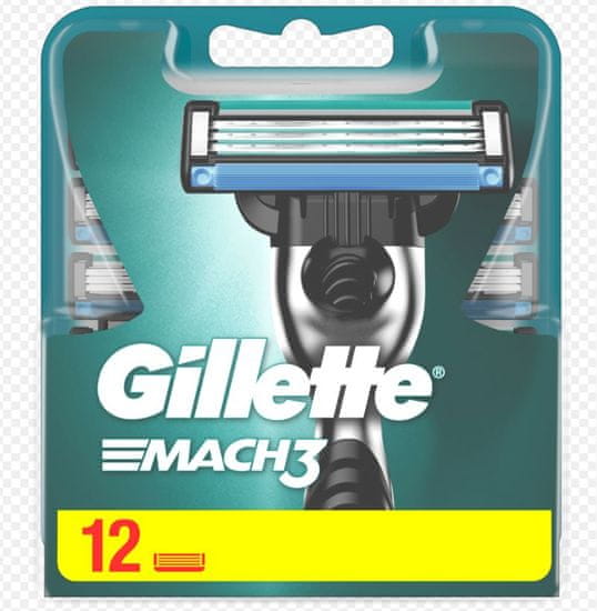 Gillette Mach 3 zamjenske oštrice, 12 komada